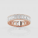 Half Bezel Emerald Eternity Band