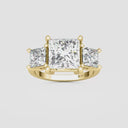 Princess Three Stone Engagement Ring