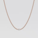 Single Station Oval Tennis Necklace