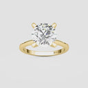 Round Petite Solitaire Engagement Ring