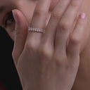 Eleven Stone Oval Wedding Band