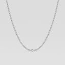 Single Station Oval Tennis Necklace