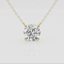Round Solitaire Pendant