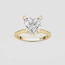 Heart Petite Solitaire Engagement Ring