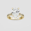 Pear Double Twist Engagement Ring