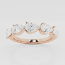 Floating Pear Wedding Band