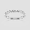 Prong Set Round Wedding Band