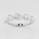 Floating Pear Wedding Band