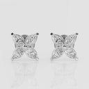 Marquise Flower Stud Earrings